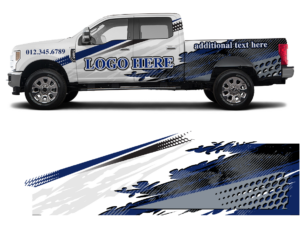 Ford truck graphic vehicle wrap design