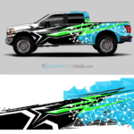 Vector Vehicle Wrap Design - Truck Wrap graphics