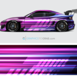 Race car vector wrap design 6