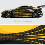 Racing tread marks vector design 1