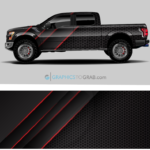 Truck vehicle wrap vector design 7