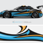 Race car vector wrap design 7