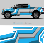 Truck wrap design vector 4