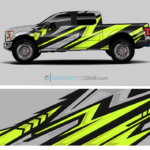 Vector truck wrap design