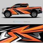 Ford F-150 Truck wrap vector 2