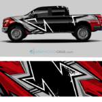 Ford F-150 Truck wrap vector 3