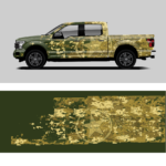 Truck Wrap Design - digi camo pattern 1
