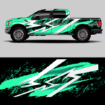 vector vehicle wrap design Ford truck