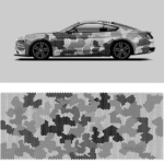 Mustang Wrap hexagon camo pattern