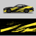 Ford Mustang grunge wrap design