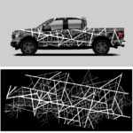 Vector Wrap Design black and white