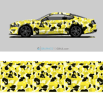 Vector yellow bape camo design