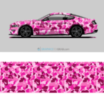 Vector pink bape camo design