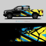 Truck vehicle wrap design
