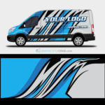 Transit wrap blue livery