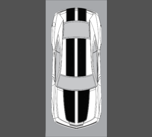 Vector chevy camaro stripe Design -camaro stripes die cut or plot cut