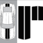Vector Chevy Camaro stripes plot cut design