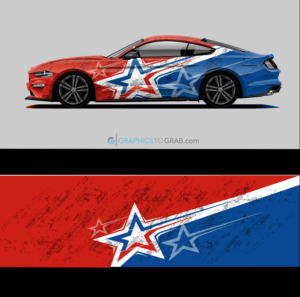 American Stars wrap design