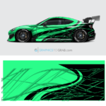 Race car vector wrap design 2