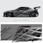 Race car vector wrap design 4