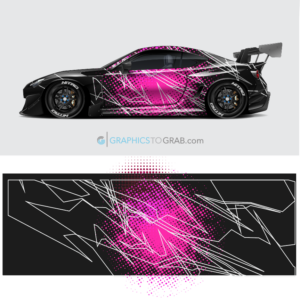 Race car vector wrap design 5