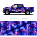Galaxy print Truck vehicle wrap