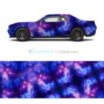 Galaxy print vehicle wrap