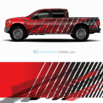 Truck wrap design lines
