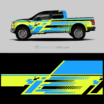 Abstract truck wrap design 2