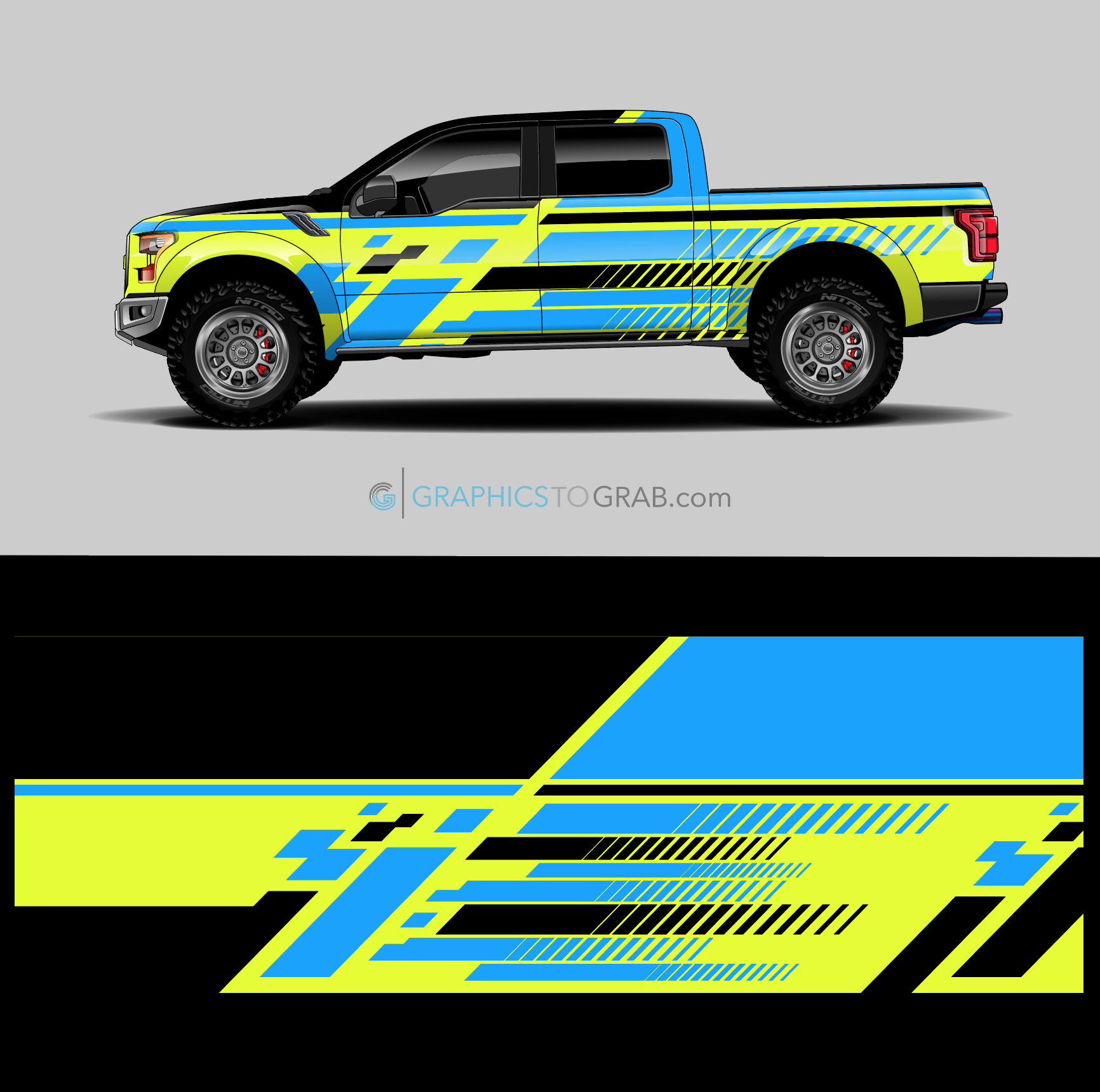 Autocollant Vinyle Graphique Camo Réfléchissant Pour Pickup/camion - Style Splatter Grunge - Neuf