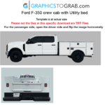 2023 Ford F-350 crew cab_utility bed_template