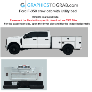 2023 Ford F-350 crew cab_utility bed_template