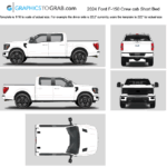 Ford F150 vector template