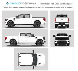 Ford F150 vector template