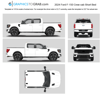 Ford F150 vector template