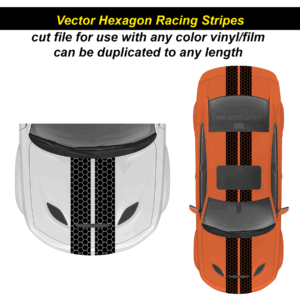 Vector Hexagon Racing Stripes