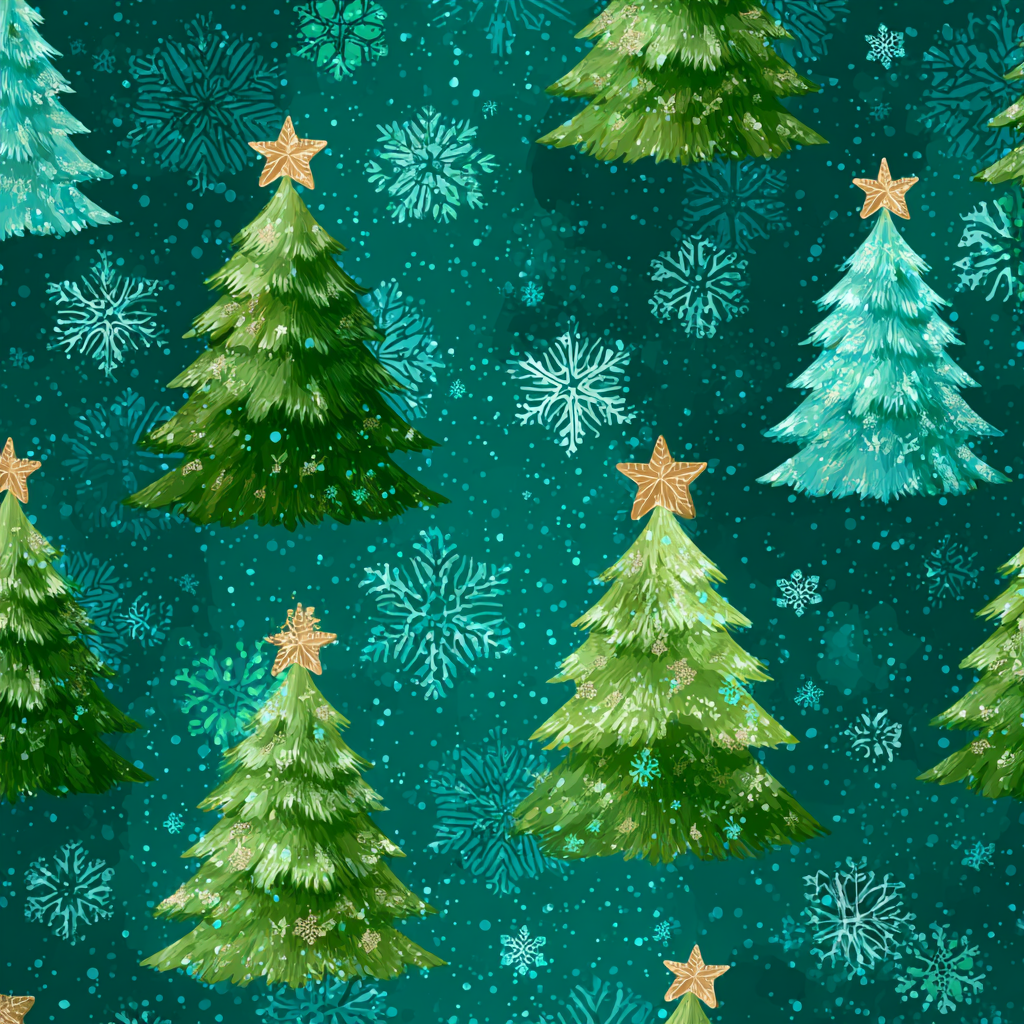 Christmas Tree Themed Pattern