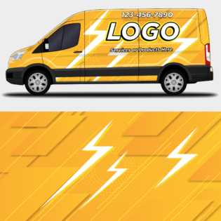 Electrician Van Wrap design 4