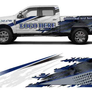 Ford truck graphic vehicle wrap design