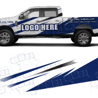 Ford truck graphic vehicle wrap design 2