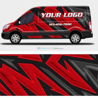 Ford Transit vector wrap design 5