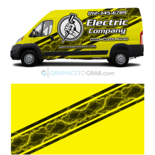 Electrician Van Wrap design