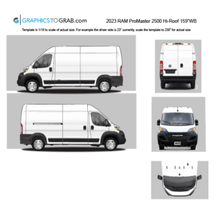 RAM ProMaster vector template
