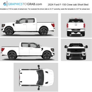 Ford F150 vector template