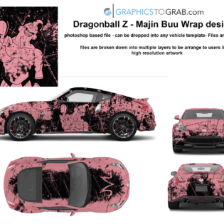 Dragonball Z - Majin Buu Wrap design