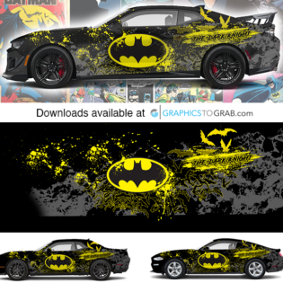 Batman Vehicle wrap design
