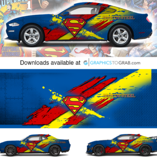Superman Vehicle wrap design