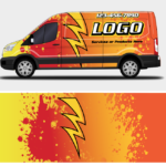 Electrician Van Wrap design