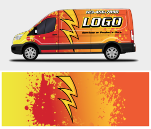 Electrician Van Wrap design