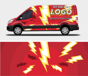 Electrician Van Wrap design 3